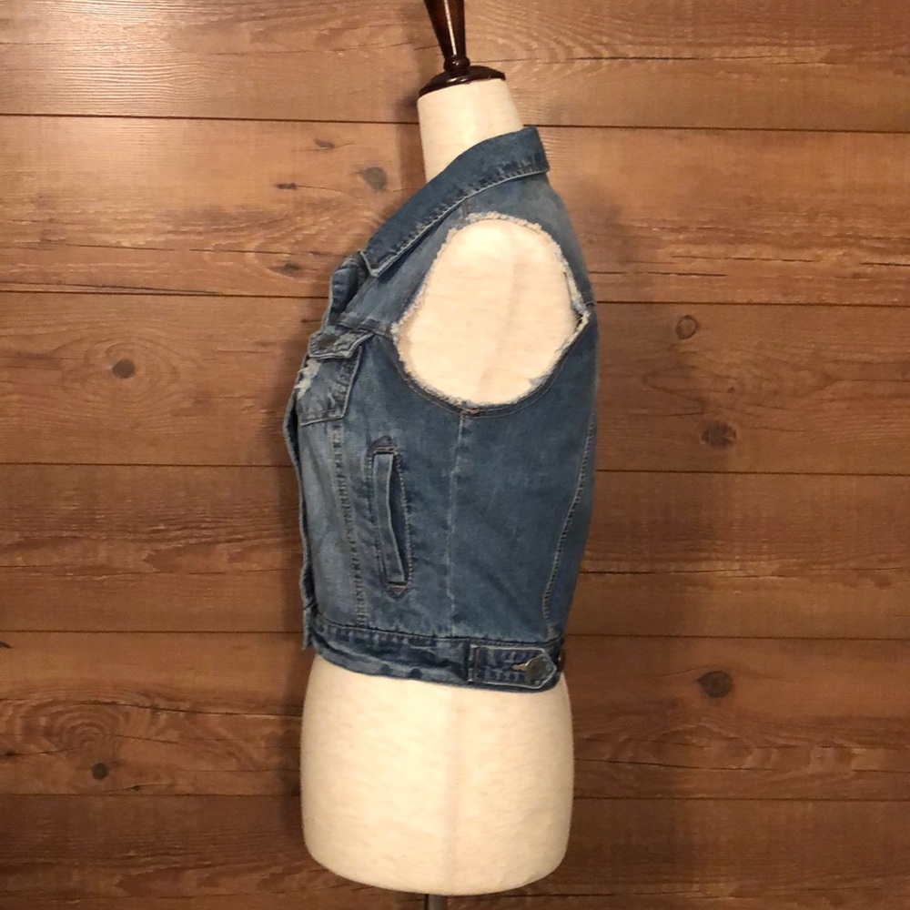 Mossimo Suppy Co. sz XS denim vest - Picture 6 of 13
